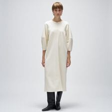 クロエンス(cloenc)の【マシンウォッシュ】カットジョーゼットパフスリーブワンピース