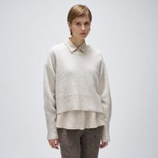 クロエンス(cloenc)のフォックスブレンドクルーニット