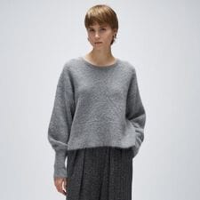 クロエンス(cloenc)のフォックスブレンドクルーニット