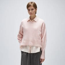 クロエンス(cloenc)のフォックスブレンドクルーニット