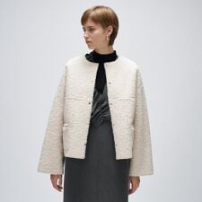 クロエンス(cloenc)のリバーシブルボアブルゾン