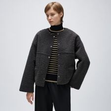 クロエンス(cloenc)のリバーシブルボアブルゾン