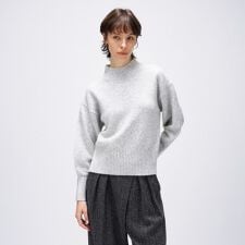 クロエンス(cloenc)の【手洗い可】ラメハイネックニットプルオーバー