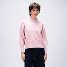 クロエンス(cloenc)の【手洗い可】ラメハイネックニットプルオーバー