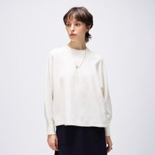 クロエンス(cloenc)の【手洗い可】ドルマンロングリブニットプルオーバー
