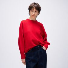 クロエンス(cloenc)の【手洗い可】ドルマンロングリブニットプルオーバー