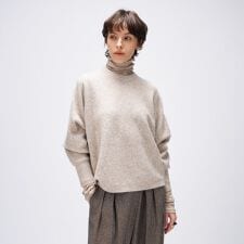 クロエンス(cloenc)の【手洗い可】ドルマンロングリブニットプルオーバー
