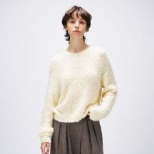 クロエンス(cloenc)の【手洗い可】ポコポコフェザーオーバーニット