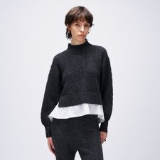 クロエンス(cloenc)の【手洗い可】ニットドッキングペプラムプルオーバー