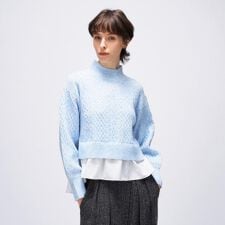 クロエンス(cloenc)の【手洗い可】ニットドッキングペプラムプルオーバー