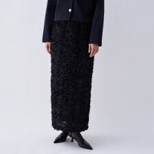 【オケージョン／手洗い可】フラワーチュールレーススカート