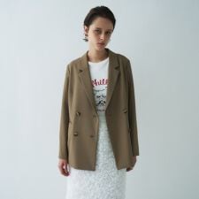 【防花粉／セットアップ／オケージョン】ダブルテーラードジャケット