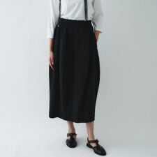 【セットアップ／オケージョン／マシンウォッシュ】コクーンツイルスカート