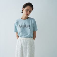 【マシンウォッシュ】ロゴプリントTシャツ