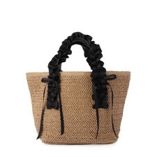 フリルハンドルリボントートバッグ