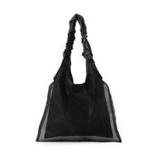 ギャザーハンドルチュールトートバッグ