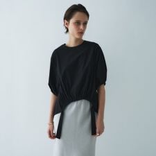 【接触冷感／UVカット／マシンウォッシュ】エアリーパフスリーブプルオーバー