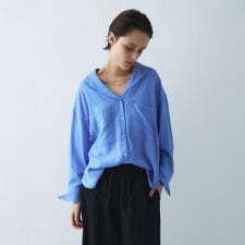 【手洗い可】テーラードカラーシャツ