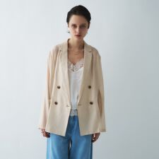 【手洗い可】シアーテーラードジャケット