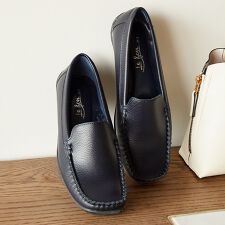 ル ソン(Le son)の【Le son/ル ソン】レザー調モカシン ドライビングサブリナシューズ