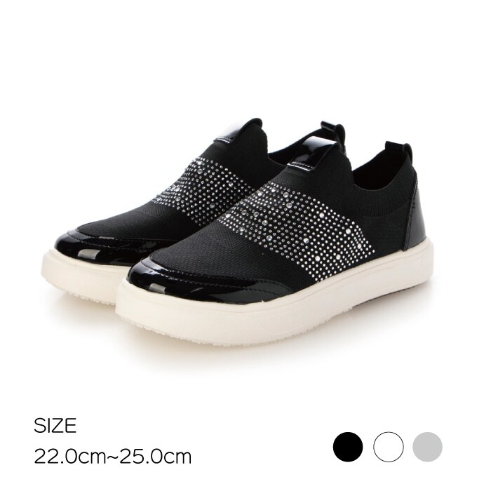 SMART WALK スマートウォーク 本革コンビストレッチスニーカー | ル