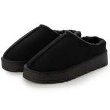 ル ソン(Le son)の【Le son/ル ソン】ムートンファー ウィンターサンダルセンターシーム厚底ミュール