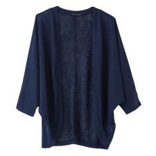 カーディガン ボレロ スラブ生地 サマーニット ショート丈 レディース ドルマン 春夏