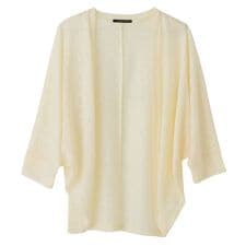 カーディガン ボレロ スラブ生地 サマーニット ショート丈 レディース ドルマン 春夏