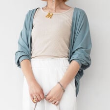 接触冷感ボレロカーディガン レディース 春 夏 秋 長袖