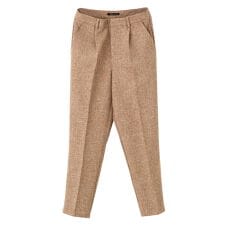 ツイード調テーパードパンツ レディース