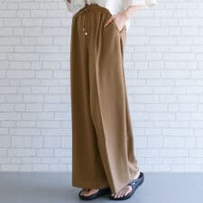 梨地タックイージーパンツ