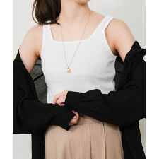 前後2wayスクエア＆クルーネックタンクトップ