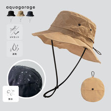 アクアガレージ(aquagarage)のポケッタブル防水ハット帽子 レディース メンズ ユニセックス