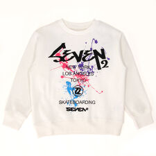SEVEN2 キッズ 裏起毛クルーネックスウェット