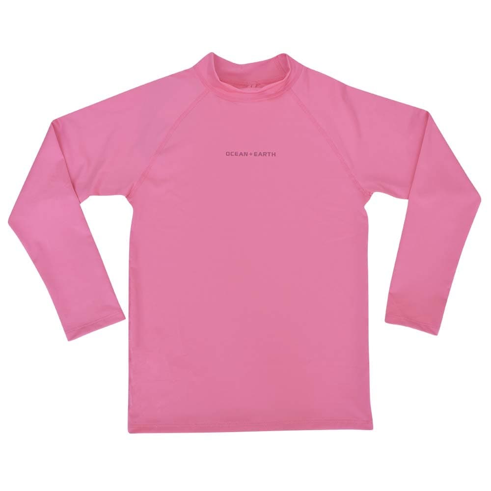 [�}���C]KIDS WAVES L/S RASH GUARD�b�L�b�Y ���b�V���K�[�h ����/�I�[�V�����A���h�A�[�X�iOCEAN��EARTH�j Coral Pink