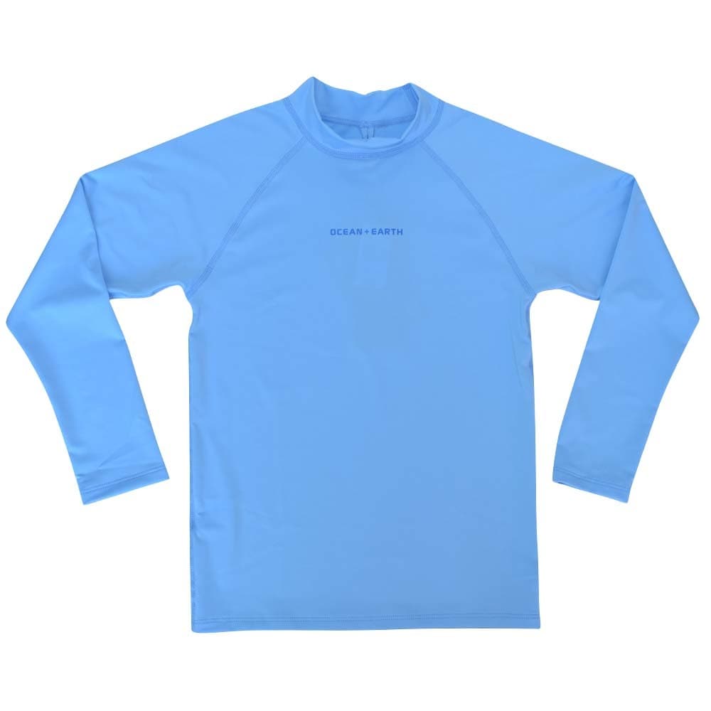 [�}���C]KIDS WAVES L/S RASH GUARD�b�L�b�Y ���b�V���K�[�h ����/�I�[�V�����A���h�A�[�X�iOCEAN��EARTH�j Skyblue