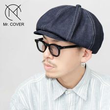 ミスターカバー(Mr.COVER)の日本製 12オンス 岡山産 リジットデニム ボリューム キャスケットベレー