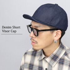 デニム 無地 アンパイアキャップ
