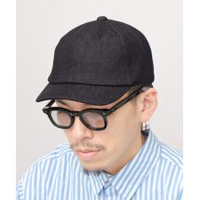 エーエムエス セレクト(A.M.S Select)の6パネル ショートバイザー キャップ（ツイル・デニム）