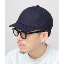エーエムエス セレクト(A.M.S Select)の6パネル ショートバイザー キャップ（ツイル・デニム）