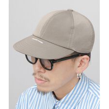 エーエムエス セレクト(A.M.S Select)のシャイニーナイロン ソフトつば つば刺繍 ナローキャンプキャップ ドローアジャスター