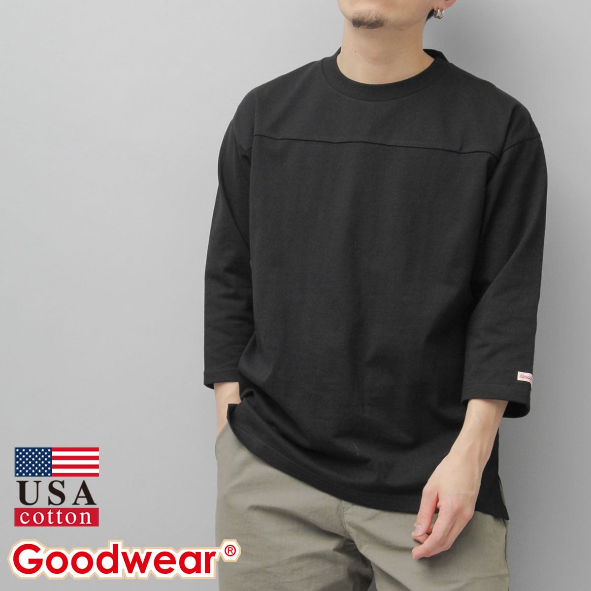 新品 GOOD WEAR ★ Tシャツ Tシャツ 七分袖 ロンT 無地 | グッドウェア(Goodwear) | マルイ