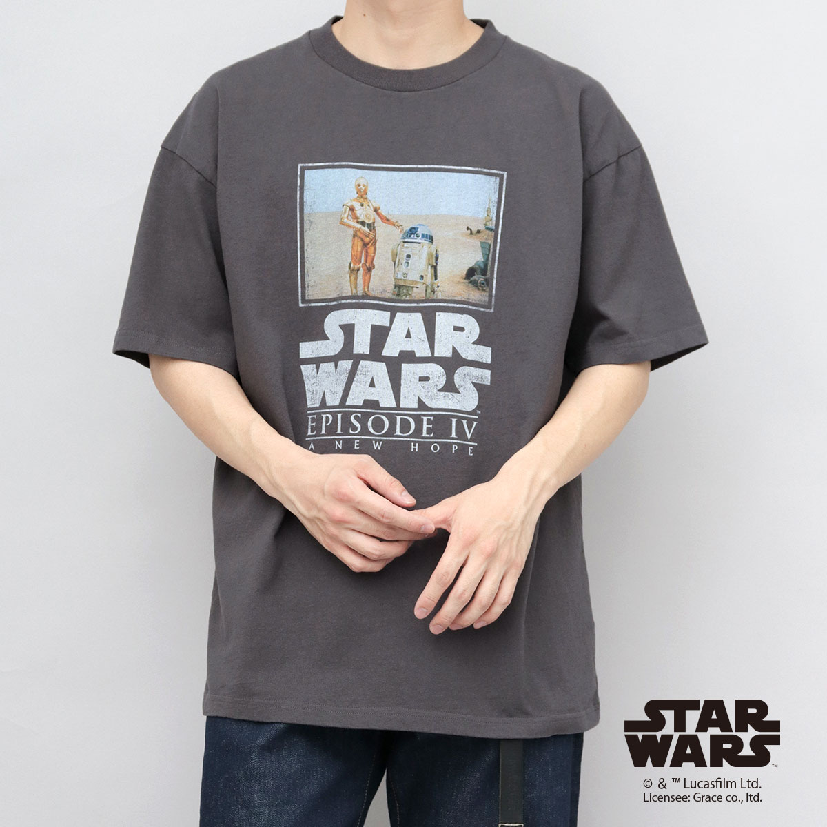 STAR WARS プリント Tシャツ ビッグシルエット エピソード4 新たなる