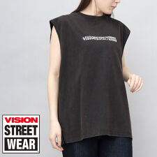 ビッグシルエット ヴィンテージロゴ ノースリーブTシャツ