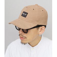 起毛ツイル ロングバイザー キャップ つば長 深め