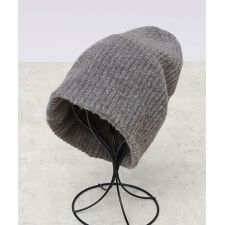 ゆったりフィット ふんわり起毛ニット シングルビーニー 2WAYニットキャップ