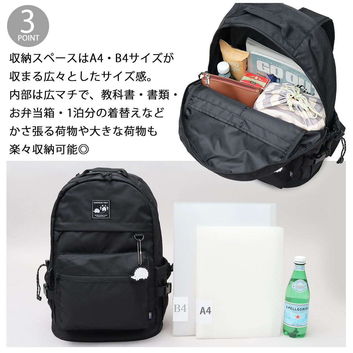 リュック バックパック デイパック リュックサック 多機能