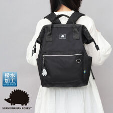 スカンジナビアンフォレスト(SCANDINAVIAN FOREST)の撥水ナイロン 11ポケット がばっとひらく 金口リュック 大容量 A4収納対応モデル