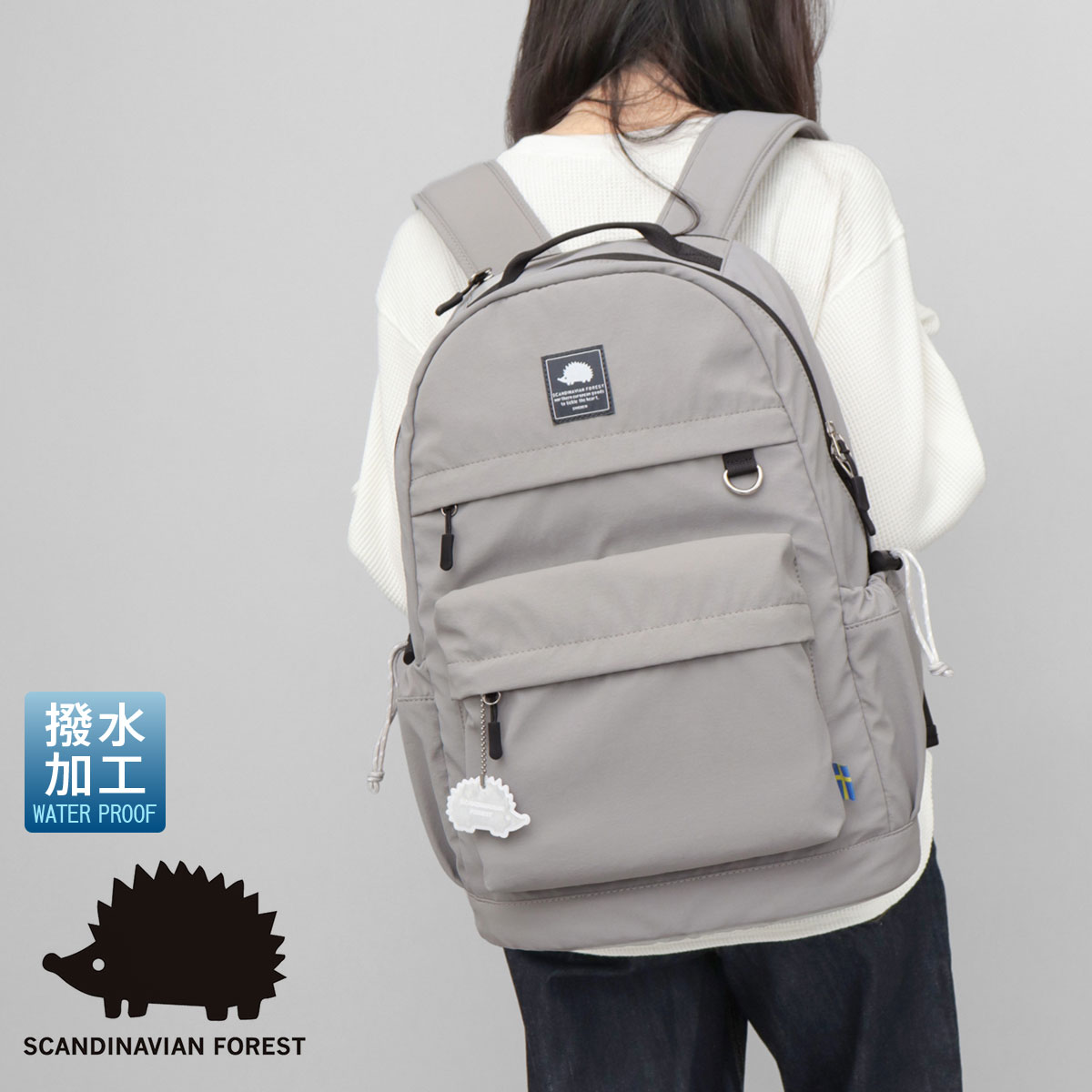 軽量 撥水 ポリエステル バックパック PC収納・キャリーオン対応