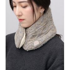 スカンジナビアンフォレスト(SCANDINAVIAN FOREST)のメランジ ケーブル編みニット コンパクト ネックウォーマー